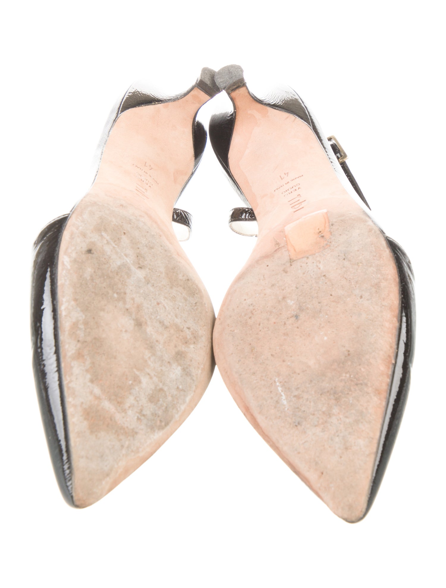 Tibi Patent Leather Slingback Pumps